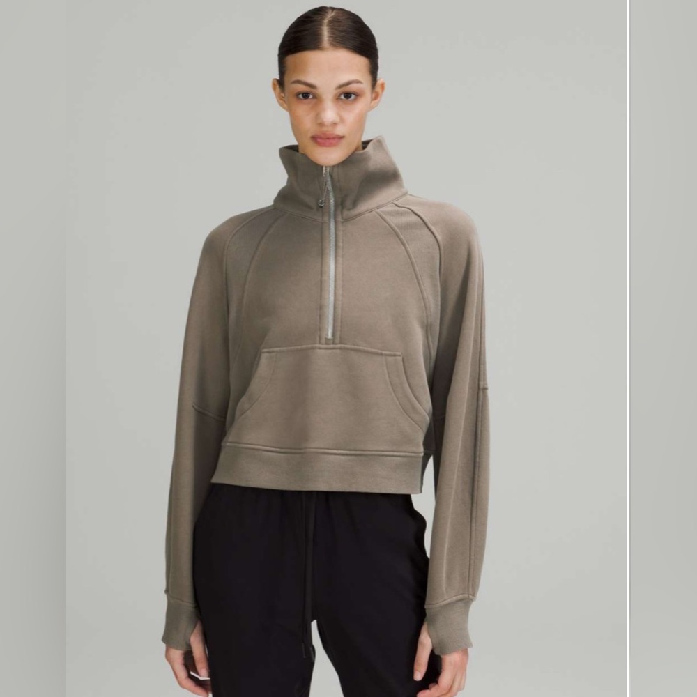 Lululemon Scuba Oversized Funnel Neck Half-Zip Rover XS/S